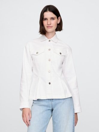 Jeansjacke mit tailliertem Schnitt