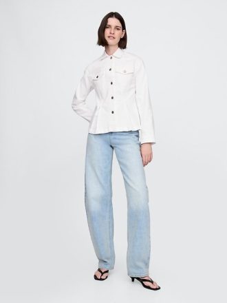 Jeansjacke mit tailliertem Schnitt