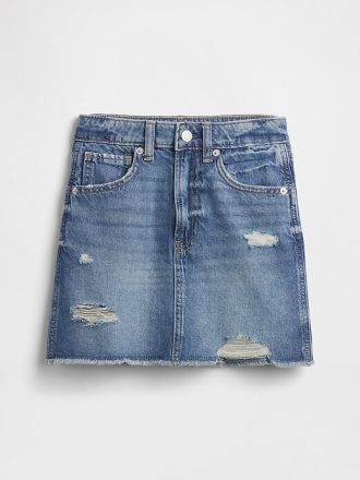 Jeansrock mit hohem Bund für Kinder