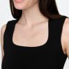 Jersey-Oberteil mit eckigem Ausschnitt und eng anliegendem Strick Jersey-Oberteil mit eckigem Ausschnitt und eng anliegendem Strick