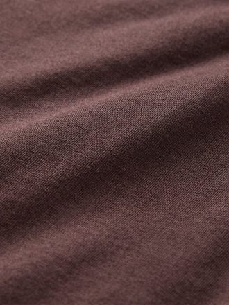 Jersey-Oberteil mit eckigem Ausschnitt und eng anliegendem Strick