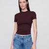 Jersey-T-Shirt aus dicht gestricktem Jersey Jersey-T-Shirt aus dicht gestricktem Jersey
