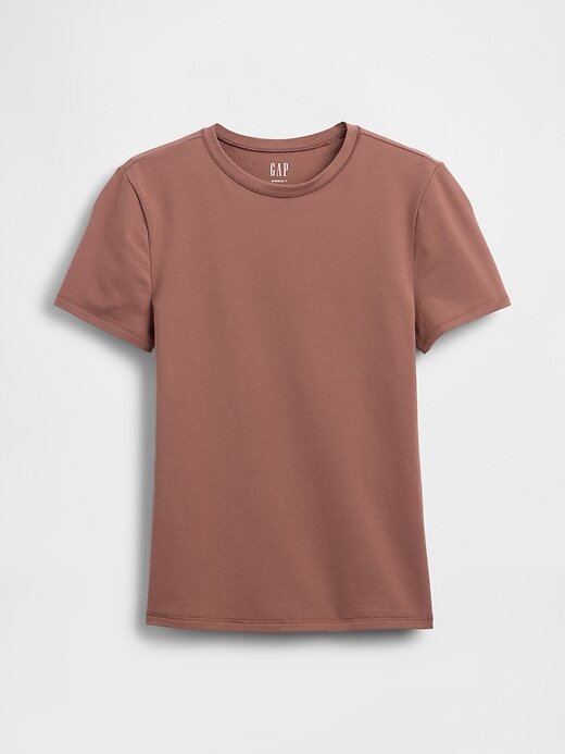 Jersey-T-Shirt aus dicht gestricktem Jersey Jersey-T-Shirt aus dicht gestricktem Jersey