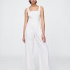Jumpsuit aus Leinenmischung mit Nähten Jumpsuit aus Leinenmischung mit Nähten