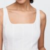 Jumpsuit aus Leinenmischung mit Nähten Jumpsuit aus Leinenmischung mit Nähten