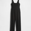 Jumpsuit aus Leinenmischung mit Nähten Jumpsuit aus Leinenmischung mit Nähten