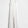 Jumpsuit aus Leinenmischung mit Nähten Jumpsuit aus Leinenmischung mit Nähten