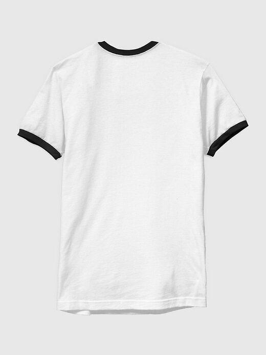 Jurassic Park – Klassisches Ringer-T-Shirt mit Logo-Grafik Jurassic Park – Klassisches Ringer-T-Shirt mit Logo-Grafik
