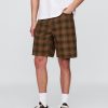 Karierte Canvas-Shorts