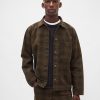 Kariertes Canvas-Denim-Overshirt Kariertes Canvas-Denim-Overshirt