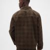 Kariertes Canvas-Denim-Overshirt Kariertes Canvas-Denim-Overshirt