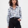 Kariertes Voile-Hemd Kariertes Voile-Hemd