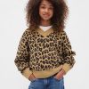 Kastenförmiger Pullover mit V-Ausschnitt für Kinder