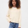 Kastenförmiger Pullover mit V-Ausschnitt für Kinder