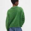 Kastenförmiger Pullover mit V-Ausschnitt für Kinder