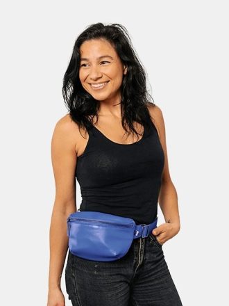 Kibou Mini Gürteltasche aus veganem Leder mit Geldbörse