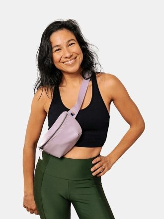 Kibou Mini Gürteltasche aus veganem Leder mit Geldbörse