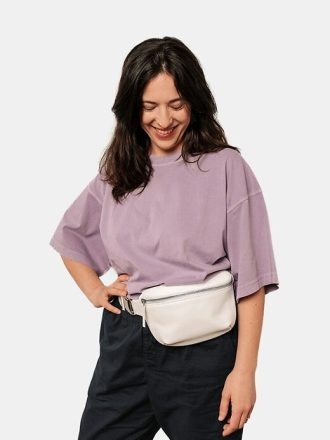 Kibou Mini Gürteltasche aus veganem Leder mit Geldbörse
