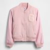 Kinder-Bomberjacke aus Wollmischung im College-Stil Kinder-Bomberjacke aus Wollmischung im College-Stil