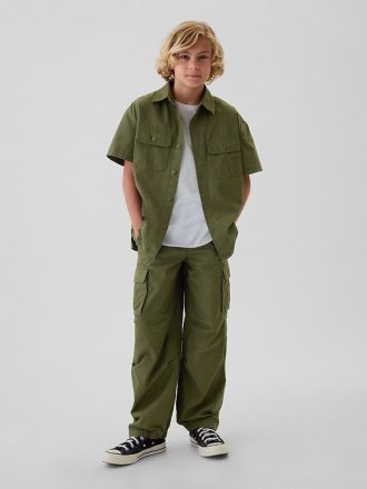 Kinder-Cargohose zum Überziehen mit Fallschirm