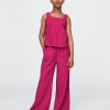 Kinder Crinkle Gauze Easy Wide Leg Hose Kinder Crinkle Gauze Easy Wide Leg Hose