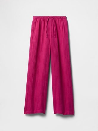Kinder Crinkle Gauze Easy Wide Leg Hose