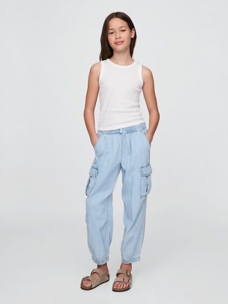 Kinder Denim Cargo Fallschirmhose