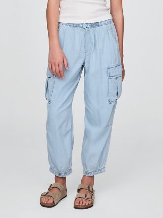 Kinder Denim Cargo Fallschirmhose