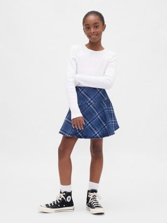 Kinder Denim Volant Skort