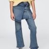 Kinder Flare Jeans mit Wickelrock