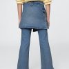 Kinder Flare Jeans mit Wickelrock