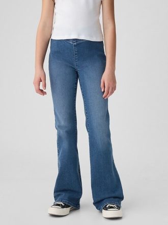 Kinder High Rise Crossover Flare Jeans