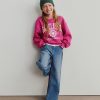 Kinder High Rise Stride Knöcheljeans mit weitem Bein Kinder High Rise Stride Knöcheljeans mit weitem Bein