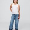 Kinder High Rise Stride Knöcheljeans mit weitem Bein Kinder High Rise Stride Knöcheljeans mit weitem Bein