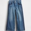 Kinder High Rise Stride Knöcheljeans mit weitem Bein Kinder High Rise Stride Knöcheljeans mit weitem Bein