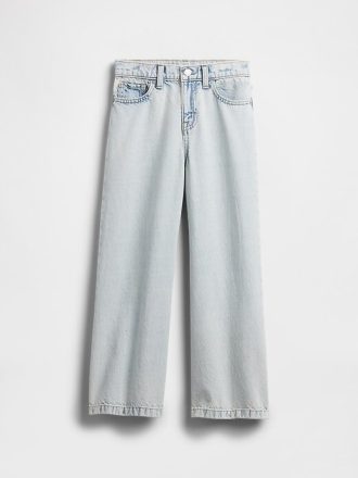 Kinder High Rise Stride Knöcheljeans mit weitem Bein