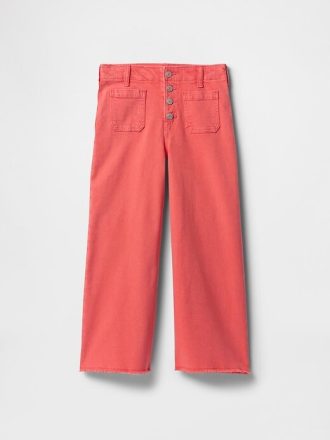 Kinder High Rise Stride Knöcheljeans mit weitem Bein Kinder High Rise Stride Knöcheljeans mit weitem Bein