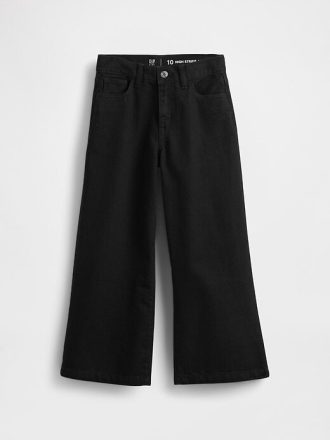 Kinder High Rise Stride Knöcheljeans mit weitem Bein