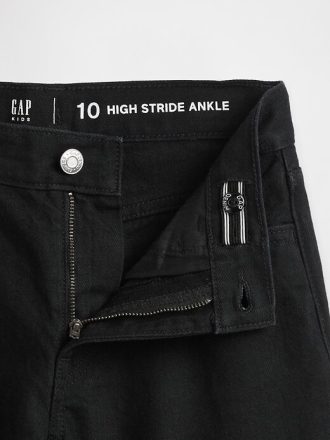 Kinder High Rise Stride Knöcheljeans mit weitem Bein
