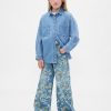 Kinder Jeans mit Blumenmuster und Baggy-Jeans Kinder Jeans mit Blumenmuster und Baggy-Jeans