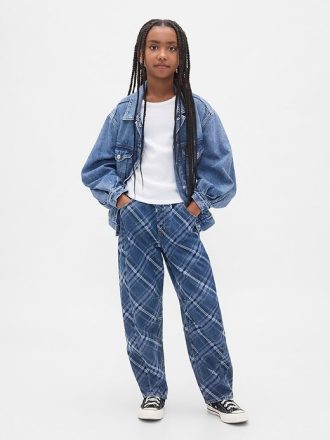 Kinder-Jeans mit hohem Bund und Easy Barrel