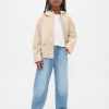 Kinder-Jeans mit hohem Bund und Easy Barrel Kinder-Jeans mit hohem Bund und Easy Barrel