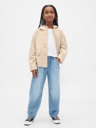 Kinder-Jeans mit hohem Bund und Easy Barrel
