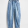 Kinder-Jeans mit hohem Bund und Easy Barrel Kinder-Jeans mit hohem Bund und Easy Barrel