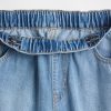 Kinder-Jeans mit hohem Bund und Easy Barrel Kinder-Jeans mit hohem Bund und Easy Barrel