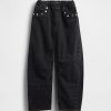 Kinder-Jeans mit hohem Bund und Nieten Kinder-Jeans mit hohem Bund und Nieten