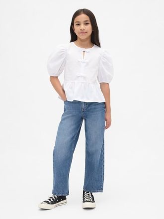 Kinder-Jeans mit mittelhohem Bund, ultraweich und locker geschnitten