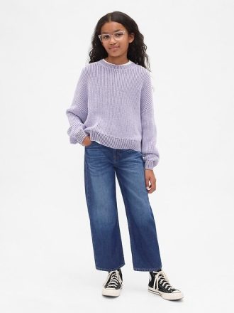 Kinder-Jeans mit mittelhohem Bund, ultraweich und locker geschnitten