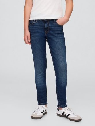 Kinder-Jeans mit mittelhohem Bund und superenger Taille