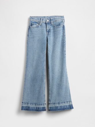Kinder Jeans mit niedriger Taille und lockerer Schlaghose